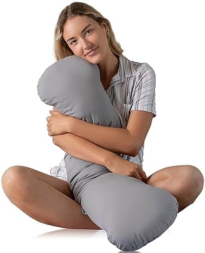 SleepCloud Weighted Body Pillow 6.5lbs, Cooling Tencel Cover, 41” x 10” by SleepCloudBodyPillows