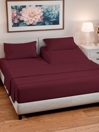 Flex Top Split Head King 4 Piece Sheet Set - Image 2