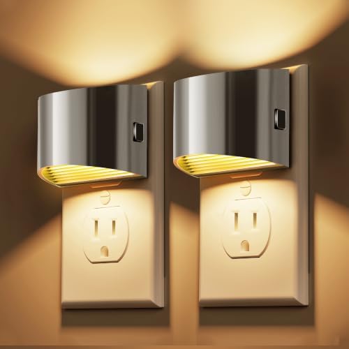 L LOHAS LED Night Lights Plug into Wall, Dimmable Night Light 2 Pack by LLOHASLED