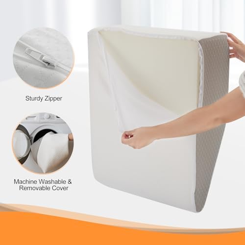 Ruqmuis Leg Elevation Pillow for After Surgery, 6inch Foam Leg Elevating Pillow - Image 6