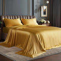 BEDELITE Satin Sheets Queen Size Bed Set, 4 Pieces by BEDELITE