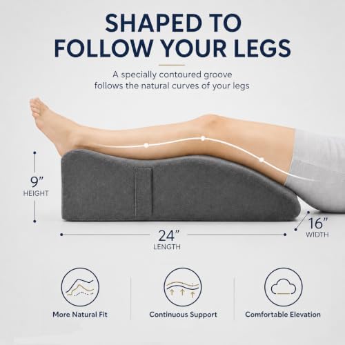 itcozy Leg Elevation Pillow for After Surgery, Memory Foam Leg Wedge Pillow - Image 2