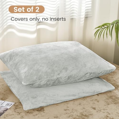 PHF Truly Velvet Pillowcases King Size 20" x 36", No Insert - Image 3