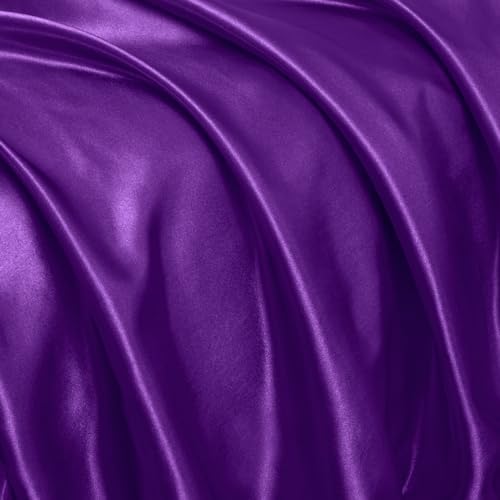Homiest Purple Ruffle Satin Pillowcase Set of 2 - Image 7