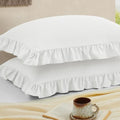 Ruffled Pillow Cases, Queen 20"x30" by Cobedzy
