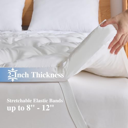 WhatsBedding 2 Inch Memory Foam Mattress Topper Queen Size - Image 2