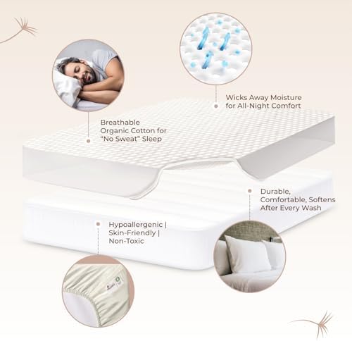 100% Cotton Organic Mattress Pad - Image 3