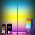 RGB LED Corner Floor Lamp, Music Sync, App Remote, Ambient Lighting by PILENTO