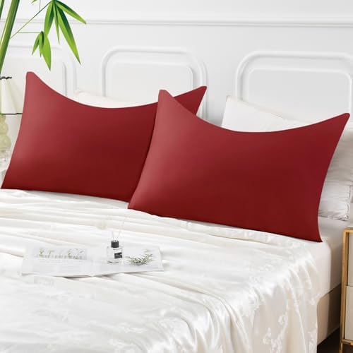 Curved Pillow Case Queen Size, Side Sleeper Pillow Cases Cover Cooling Rayon - Image 7
