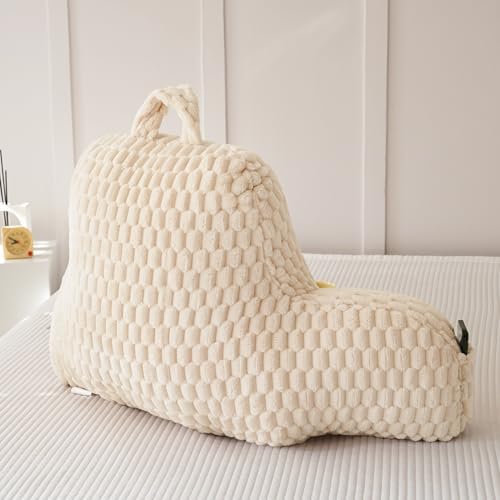Fluffy Reading Pillow for Sitting in Bed, Large Backrest Bed Pillow - Image 5