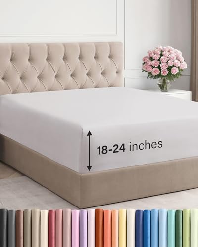 CGK Linens Extra Deep Cal King Fitted Sheet Only by CGKUnlimited