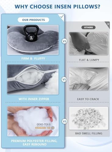 INSEN Pregnancy Pillow for Sleeping, Maternity Pillow - Image 6