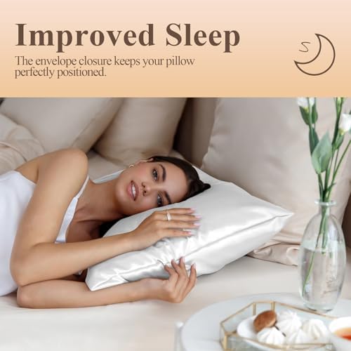 Silk Like Satin Pillowcase Standard Size, 2 Pack, 20x26 Inches - Image 5