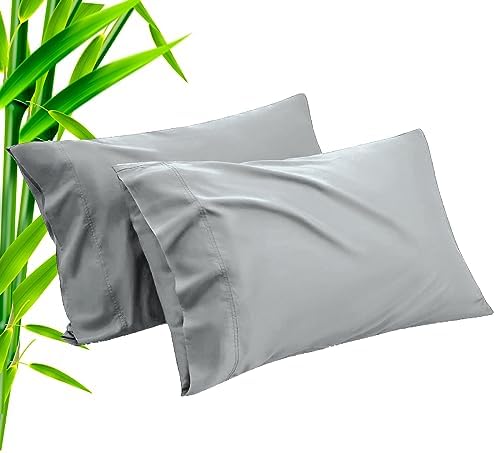 TELUS Pillow Cases Standard Size 2 Pack, Bamboo Rayon Cooling Pillowcases by TELUS