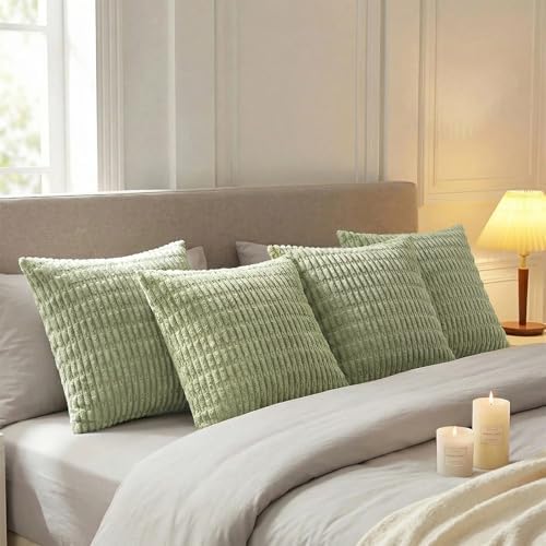 Fancy Homi 4 Packs Decorative Throw Pillow Covers - Image 5