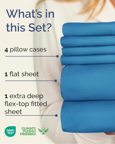 Extra Deep Flex Top Split Head King Sheet Set - Image 2