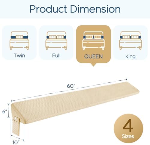 Homemate Queen Size（60"x10"x6"） Bed Wedge Pillow - Image 7