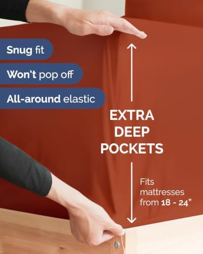 CGK Linens 2 Pack Extra Deep Full Fitted Sheets - Image 2