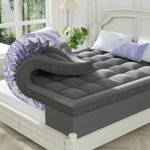 ChiXpace Dual Layer 4 Inch Memory Foam Mattress Topper King by ChiXpace