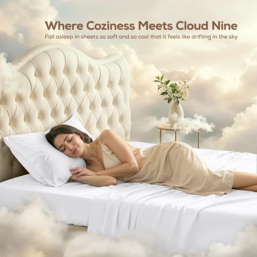 Twin XL Sheets Set, 3 Pieces 16" Deep Pocket Hotel Luxury Bed Sheets - Image 4