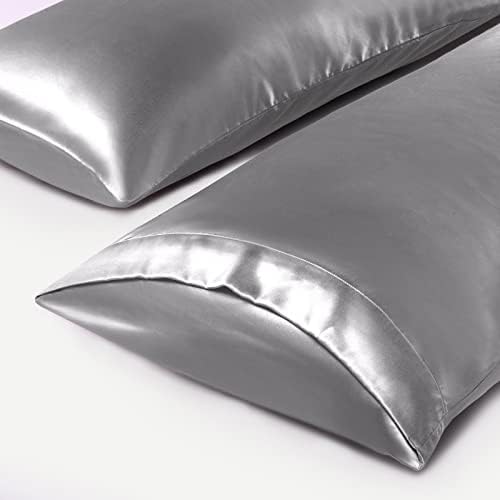TREELY 2 Pack Satin Pillow Covers 20x60 Inches - Image 4