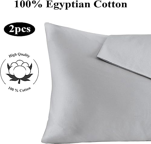 100% Egyptian Cotton Standard Size Pillow Protectors - Image 7
