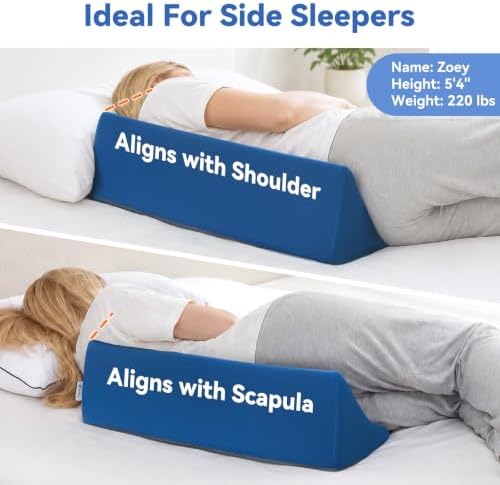 Vekkia Wedge Pillow for Side Sleeping, Back Support - Image 7