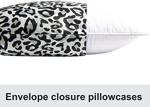NTBAY Standard Satin Leopard Printed Pillowcases - Image 4