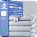Accompagner Incontinence Bed Pads Washable Waterproof, Ultra-Absorbent Reusable by Accompagner