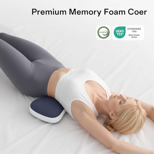 Lumbar Support Pillow for Bed, Memory Foam Pillow for Back Pain Relief - Image 7