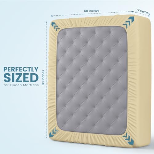 Waterproof Queen Size Mattress Protector fits Upto 17" Deep Pocket - Image 4
