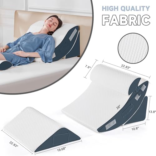 Yojoker 4PCS Orthopedic Bed Wedge Pillow Set - Image 3