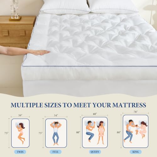 5 Inch Full Gel Memory Foam Mattress Topper - Image 7