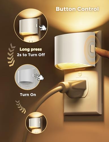 L LOHAS LED Night Lights Plug into Wall, Dimmable Night Light 2 Pack - Image 4