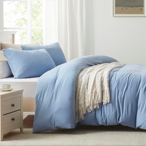 H HOUSEHOLD 100% Jersey Knit Cotton King Size Pillowcases Set of 2, Super Soft - Image 3