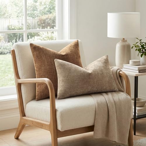 decorUhome Chenille Decorative Throw Pillow Covers 12x20 Set of 2 - Image 4