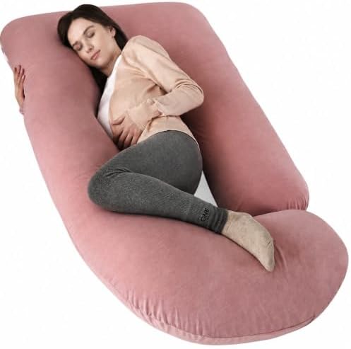 Elover U Shaped Pregnancy Pillow, Full Body Maternity Support by Elover