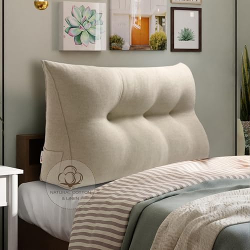 WOWMAX Bed Wedge Headboard Pillow Twin Reading Pillow by WOWMAX