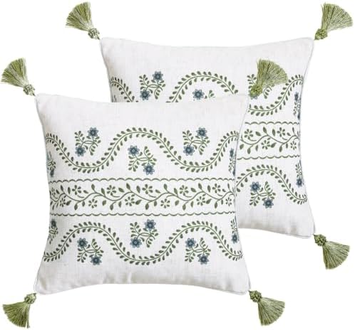 ISAENNE Designer Linen Throw Pillow Cover by Isaennehomedecoration