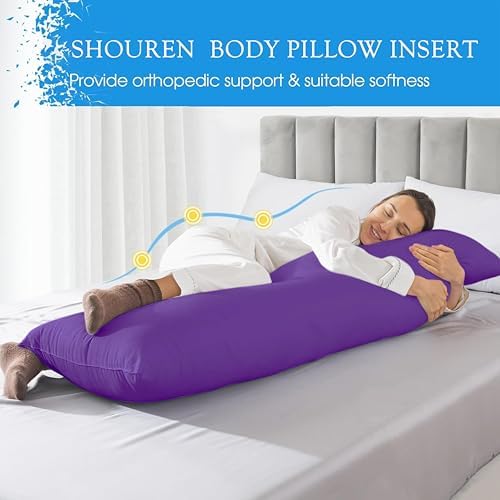 SHOUREN Large Body Pillow, Long Bed Pillow - Image 4