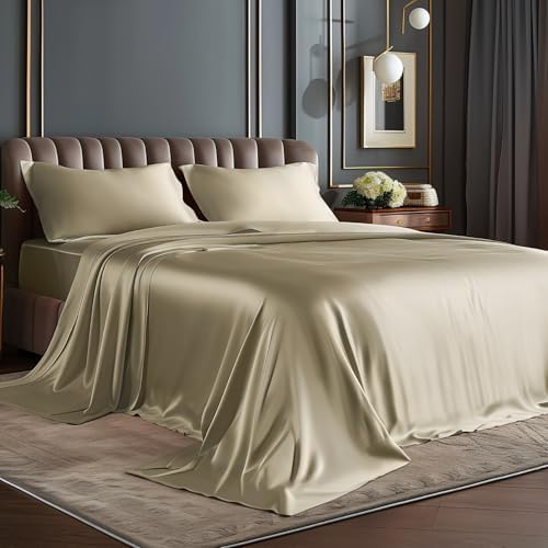 BEDELITE Satin Sheets Twin Size Bed Set, 3 Pieces by BEDELITE