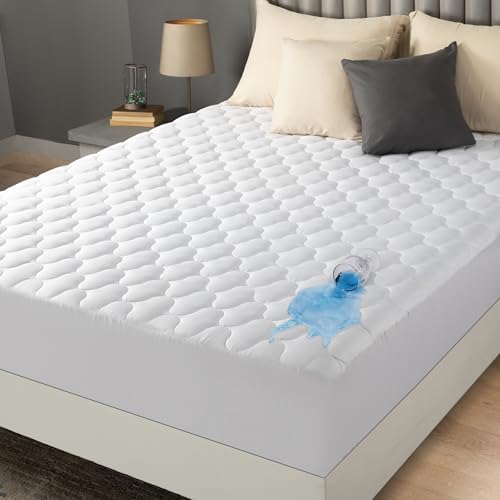 Waterproof King Mattress Protector, Mattress Pad fits Upto 16" Deep Pocket by UTOPIABEDDING