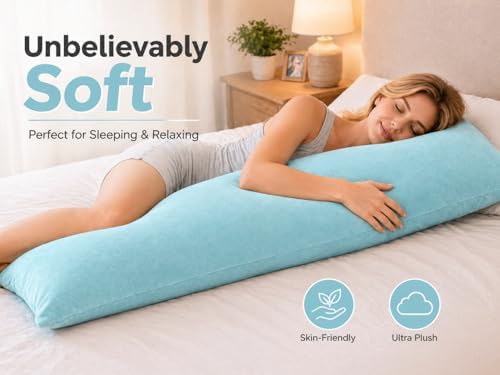 EVOLIVE Micromink Body Pillow Cover 21"x54", Zipper Closure - Image 3