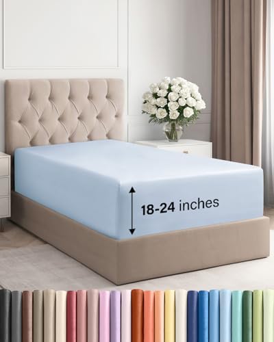 CGK Linens Deep Twin XL Fitted Sheet by CGKUnlimited