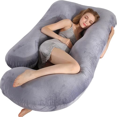 Elover U Shaped Pregnancy Pillow, Full Body Maternity Support - Image 5