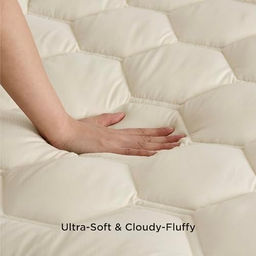 Bedsure Beige Queen Mattress Pad - Image 4