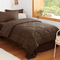 CozyLux Twin XL Comforter Set 68"x88" Brown by CozyLux