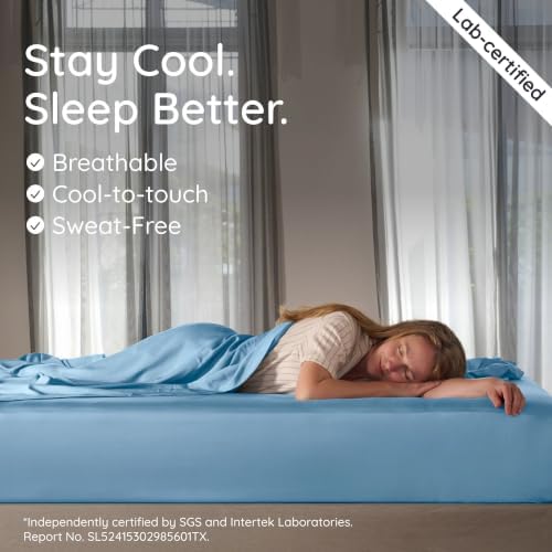 Bambaw 100% Viscose Derived from Bamboo Fitted Sheet Twin XL – Single Fitted - Image 3