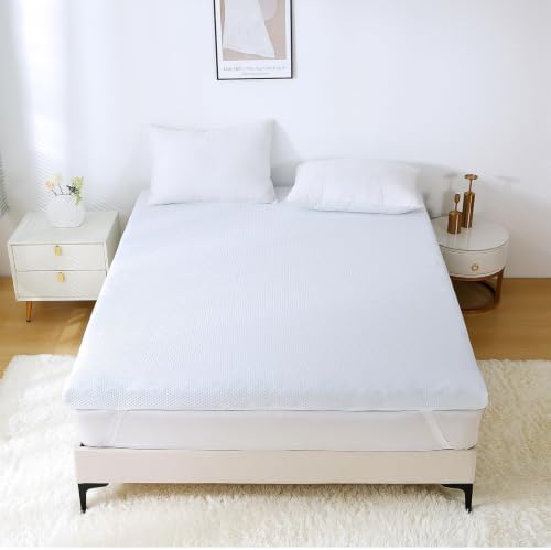 MUXHOMO 3.9 Inch 7-Zone King Mattress Topper, Egg Crate Memory Foam Mattress - Image 2