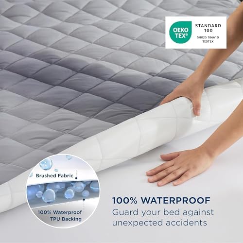 Bedsure Twin Mattress Protector, Quilted Waterproof Mattress Protector - Image 3